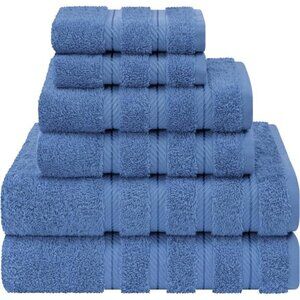 New Luxury 6 Piece Towel Set, 2 Bath Towels 2 Hand Towel 2 Washcloths